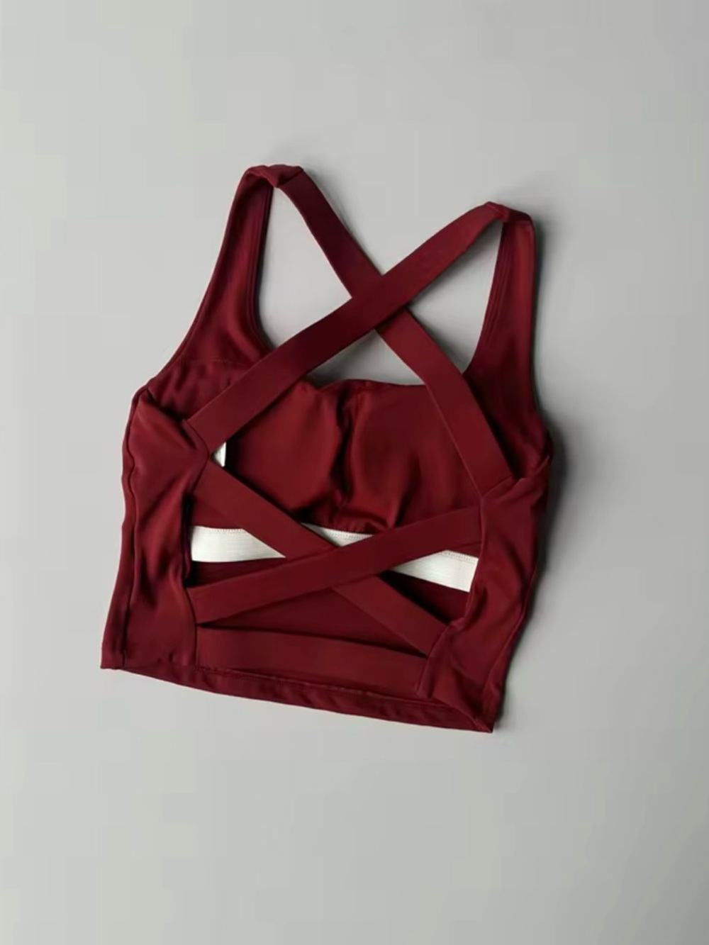 🌿 Burgundy Yoga Tank